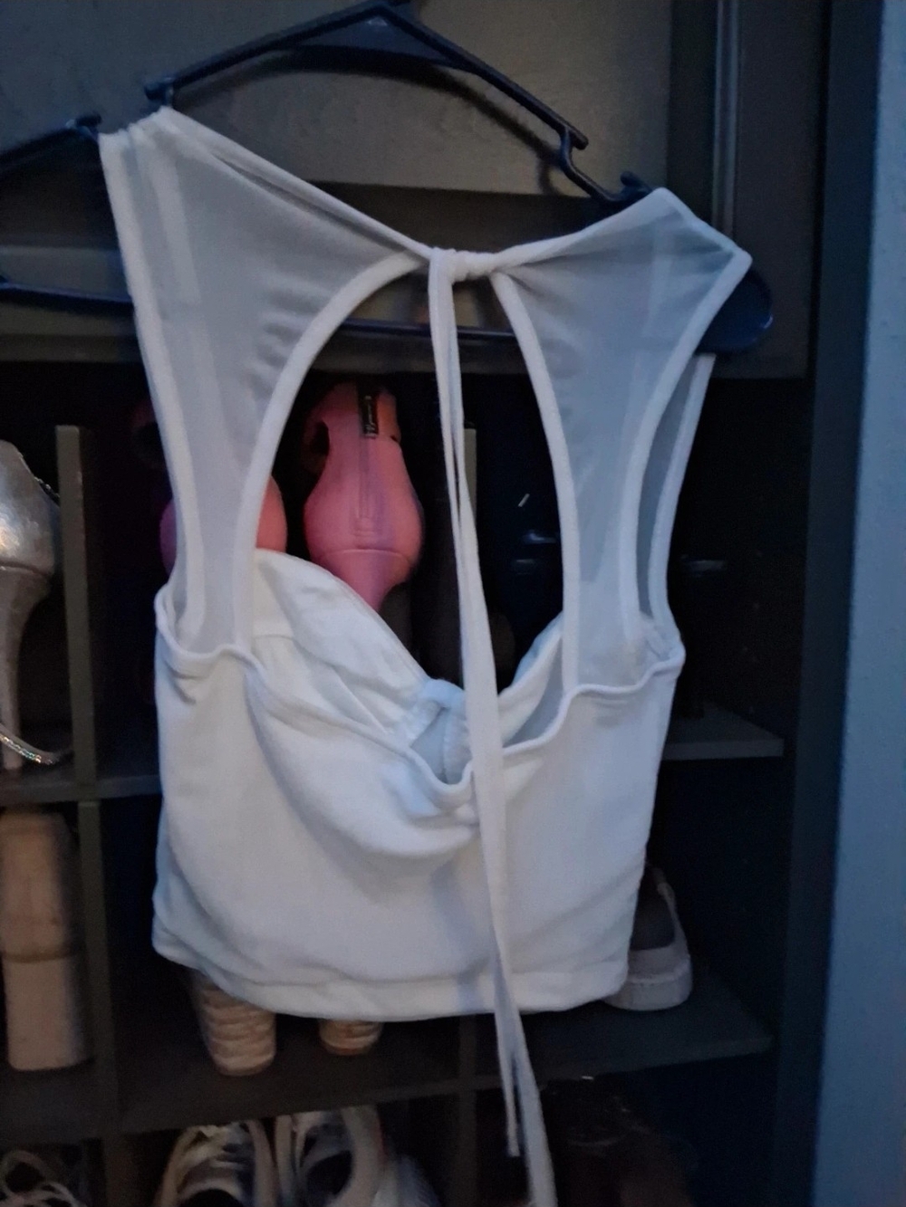 White Women’s Bustier Crop Top - Unbranded - Picture 2 of 2